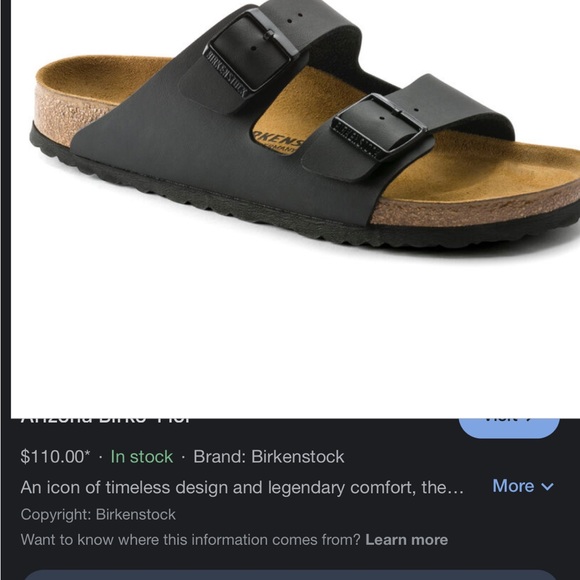 Birkenstock men’s  Arizona Birko-Flor black new with tag - Picture 6 of 12